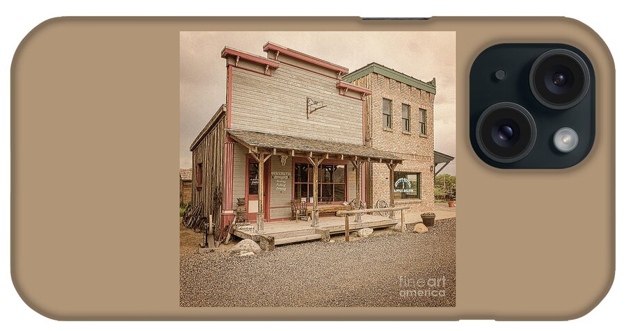 Ghost Town Gunsmith iPhone Case featuring the photograph Ghost Town Gunsmith by Imagery by Charly