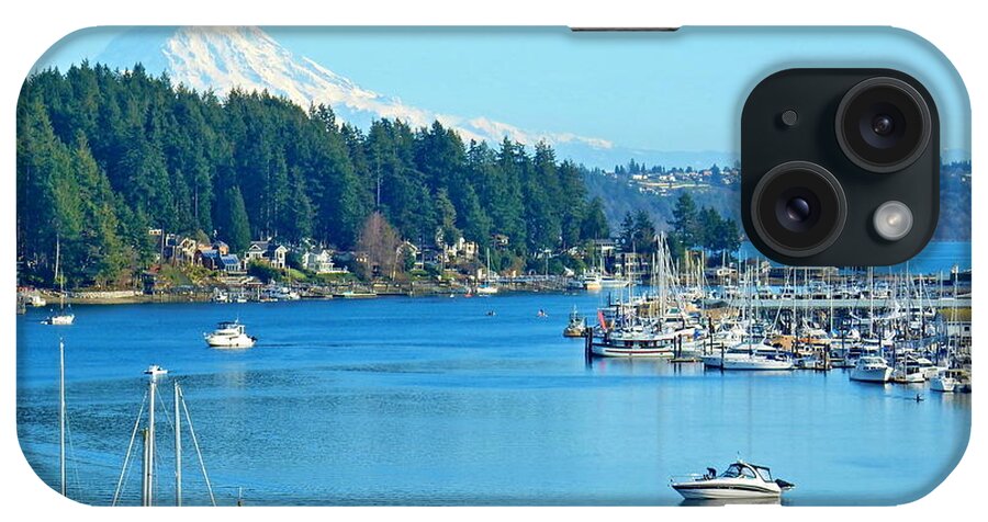 Landscape iPhone Case featuring the photograph Gig Harbor/Mt. Rainier by Bill TALICH