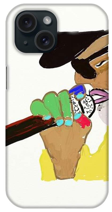 Microphone iPhone Case featuring the digital art Gimme The Mic by ToNY CaMM