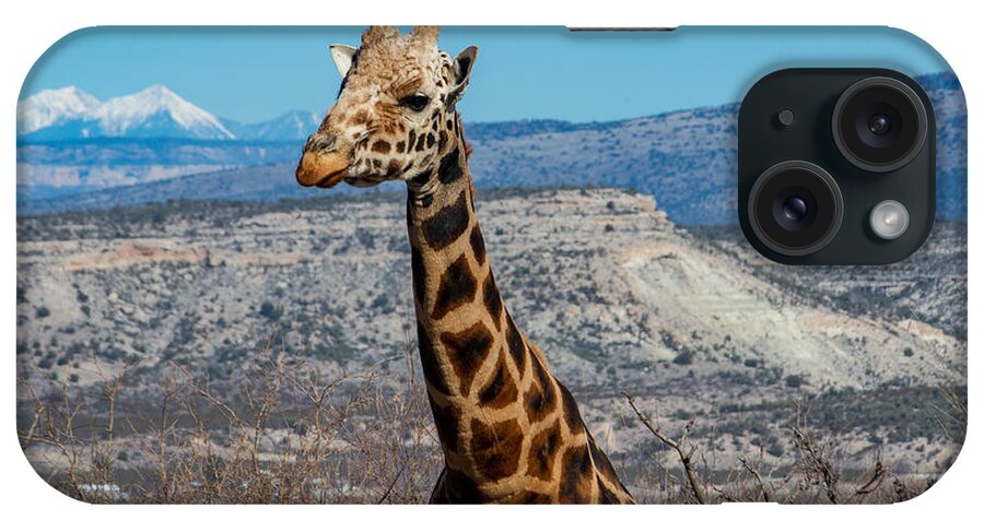 Giraffe At Out Of Africa Fstop101 iPhone Case featuring the photograph Giraffe by Geno Lee