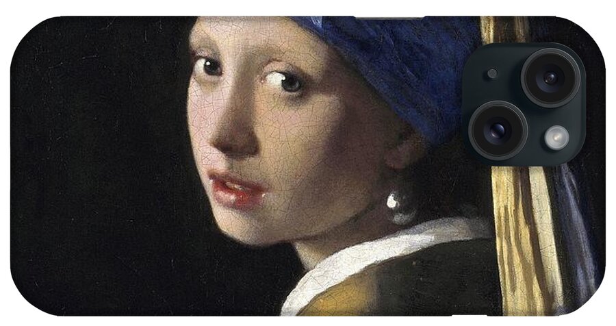 Portrait iPhone Case featuring the painting Girl With A Pearl Earing by Johannes Vermeer