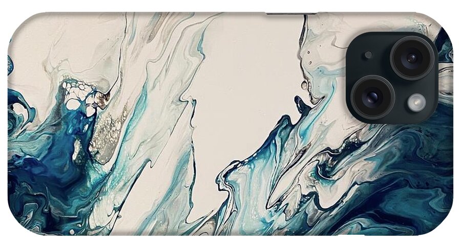 Ocean iPhone Case featuring the painting Glacier Break 2 by Robin Smith