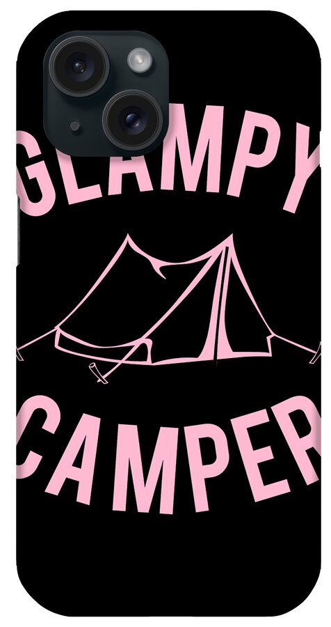 Funny iPhone Case featuring the digital art Glampy Camper by Flippin Sweet Gear