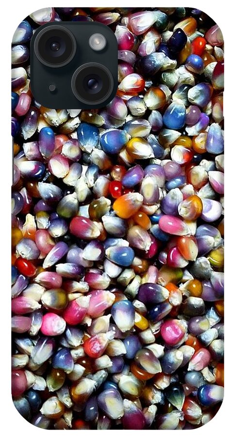 Corn iPhone Case featuring the photograph Glass Gems Corn Kernels by Amanda Rae