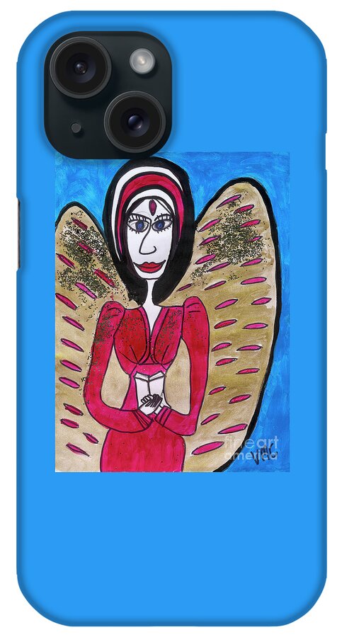 Glayatrea iPhone Case featuring the painting Glayatrea Angel of Purpose by Victoria Mary Clarke