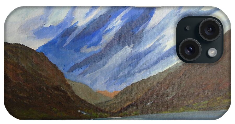Glendalough iPhone Case featuring the painting Glendalough by Conor Murphy