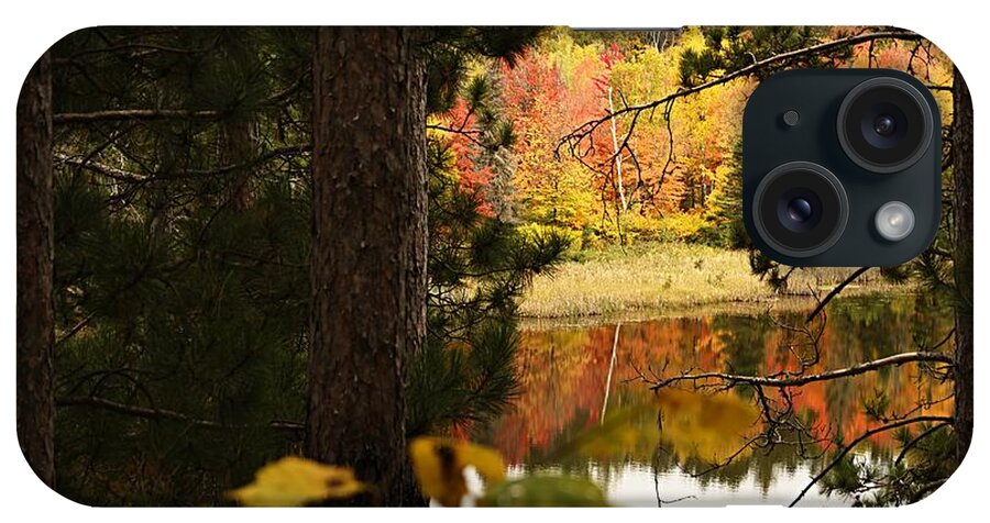Landscape iPhone Case featuring the photograph Glimpse of Autumn by Larry Ricker