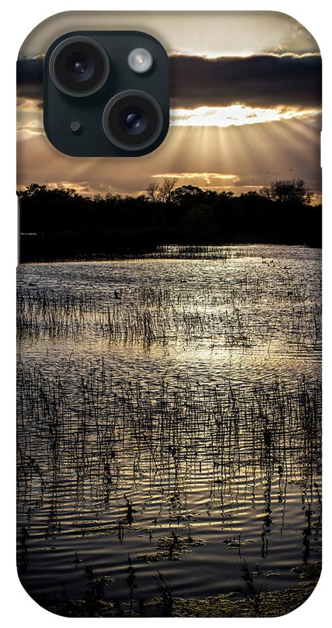 Sunset iPhone Case featuring the photograph Glorious Rays by Gary Geddes