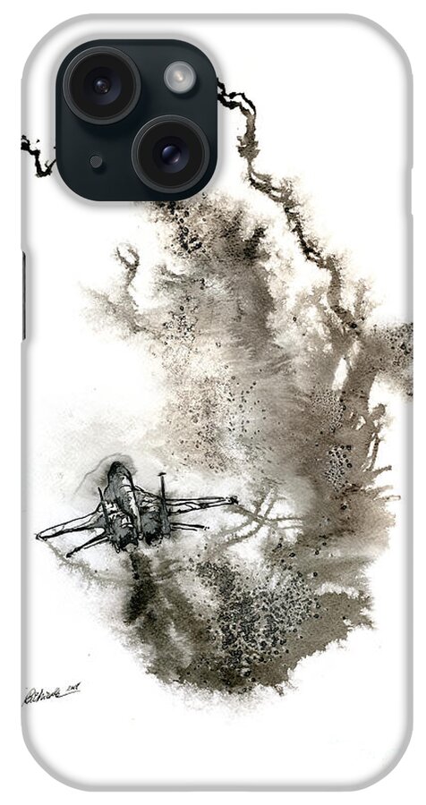God Of War iPhone Case featuring the painting God of War by Ang El
