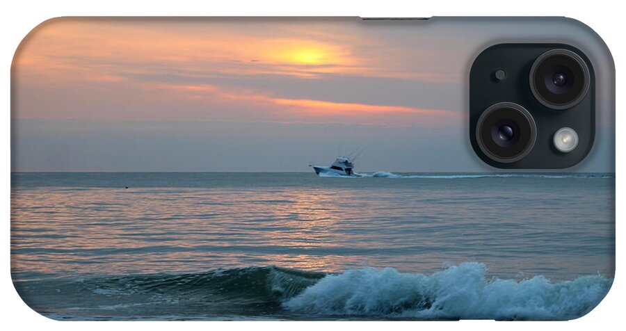 Fishing iPhone Case featuring the photograph Going Fishing Off The Coast by Robert Banach