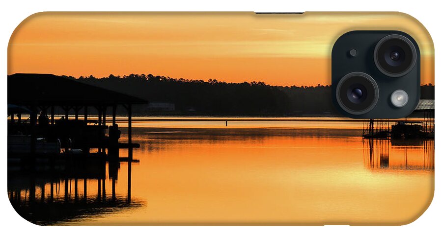 Lake iPhone Case featuring the photograph Gold Be The Morning by Ed Williams