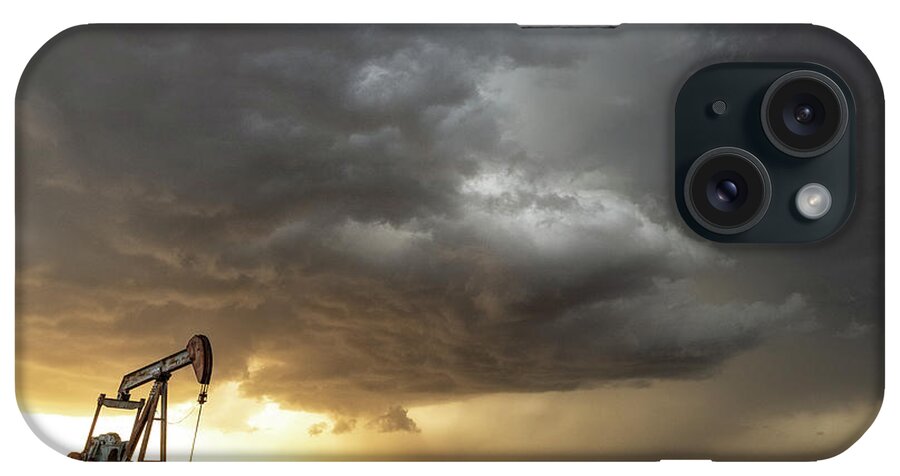 Supercell iPhone Case featuring the photograph Gold Strike by Chandler Weber