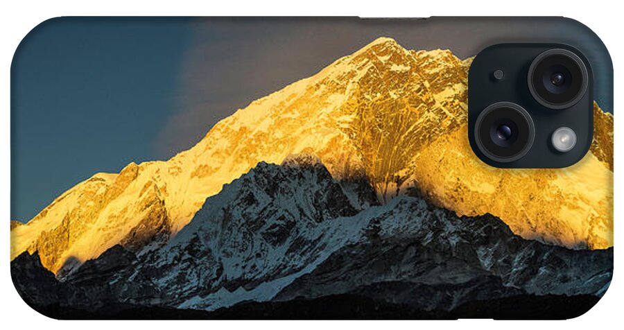 Nepal iPhone Case featuring the photograph Golden Lobuche by Owen Weber