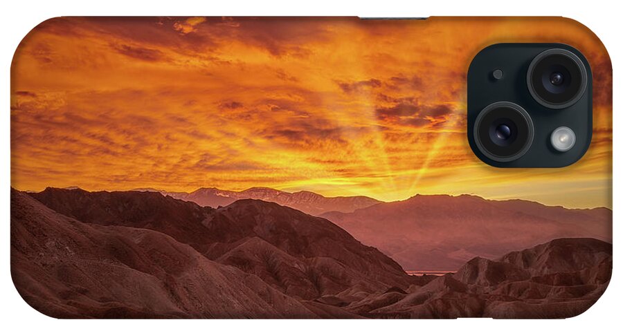 Landscape iPhone Case featuring the photograph Golden Rays of Death Valley II by Jon Glaser
