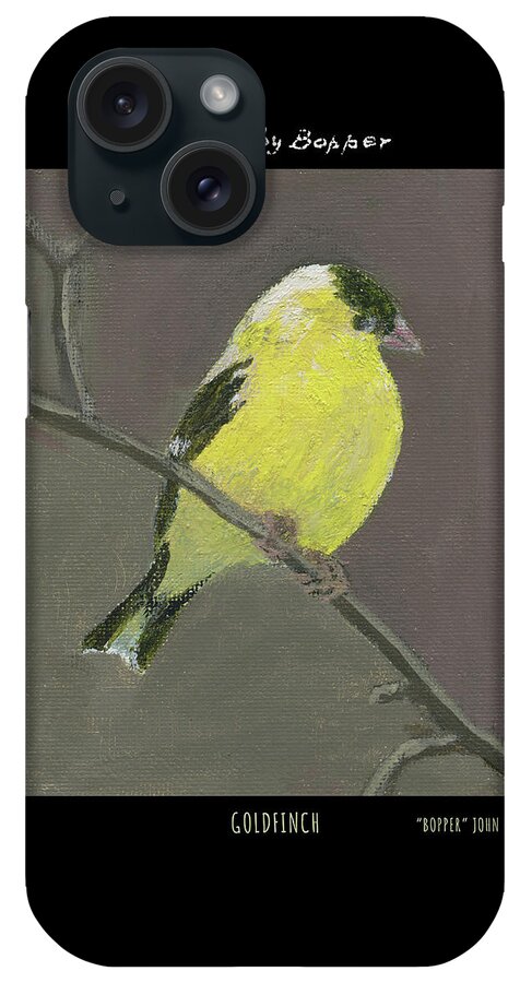 Bird iPhone Case featuring the painting Goldfinch by Tim Nyberg