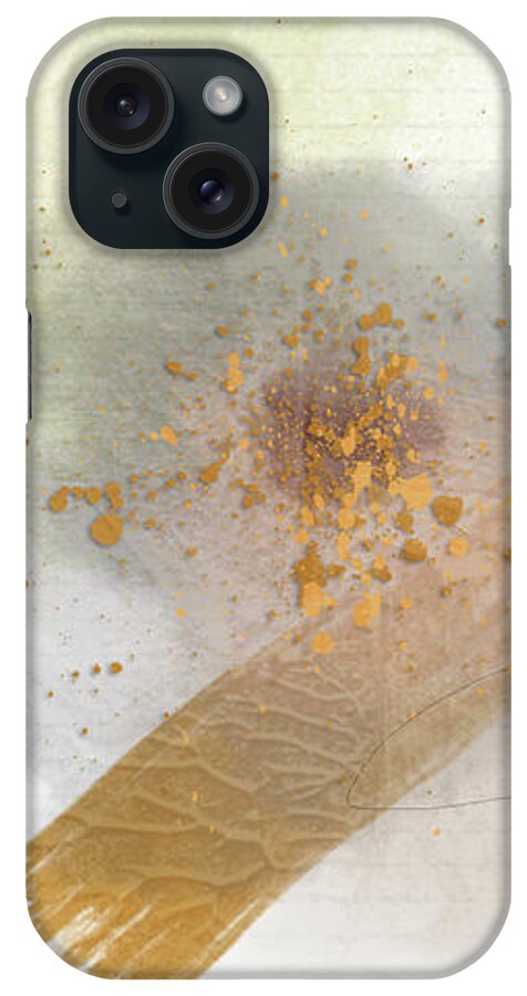 Yellow iPhone Case featuring the mixed media Good Door Sunshine by Moira Law
