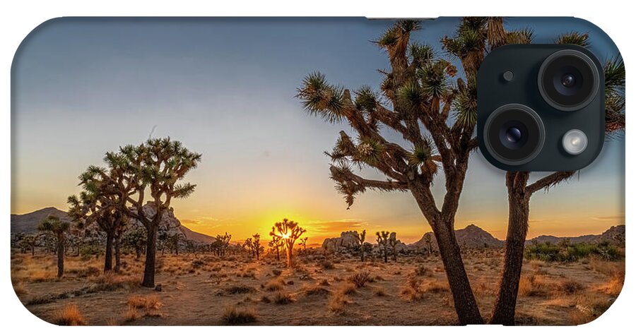 California iPhone Case featuring the photograph Goodnight Joshua Tree by Peter Tellone