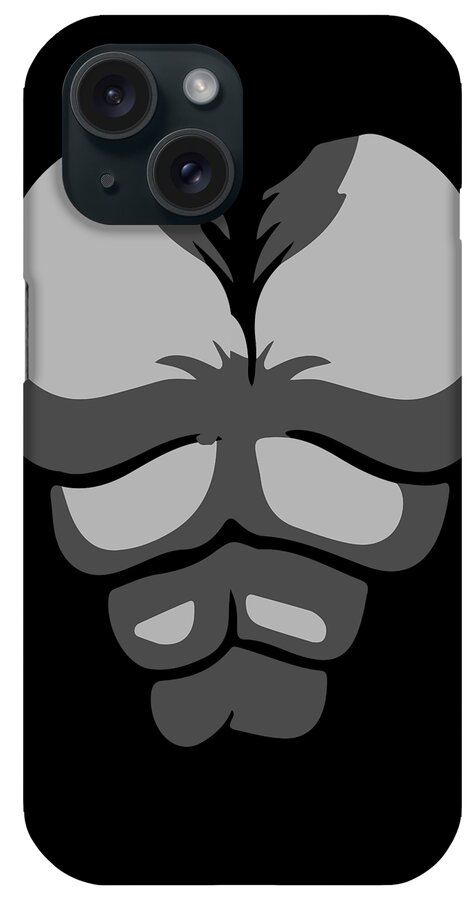 Halloween iPhone Case featuring the digital art Gorilla Monkey Chest Costume by Flippin Sweet Gear