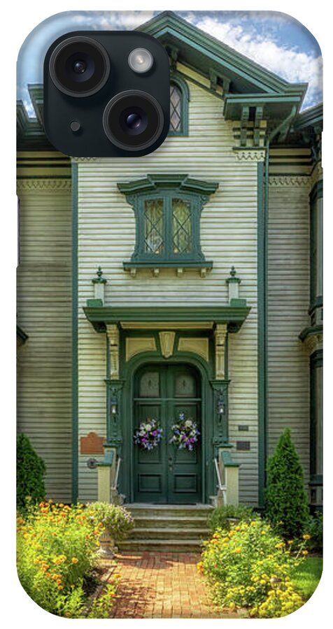 Governor Oglesby Mansion iPhone Case featuring the photograph Governor Oglesby Mansion - Decatur, Illinois by Susan Rissi Tregoning