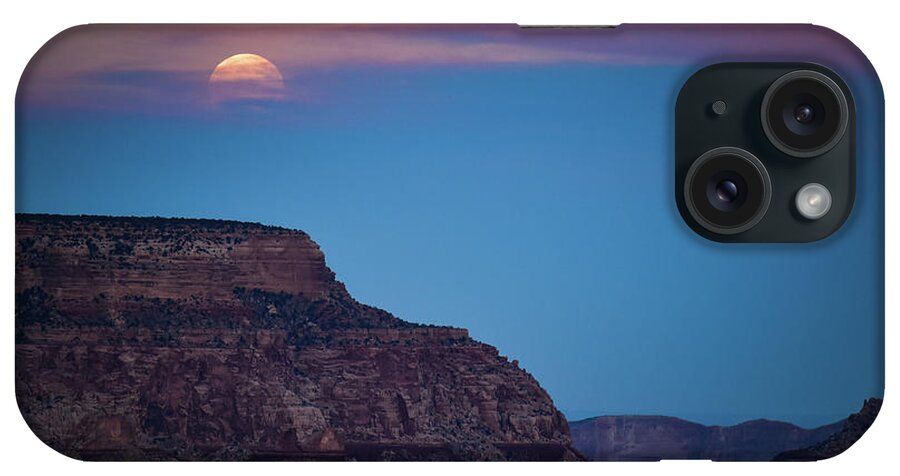 Grand Canyon iPhone Case featuring the photograph Grand Canyon Full Moon by Susie Loechler