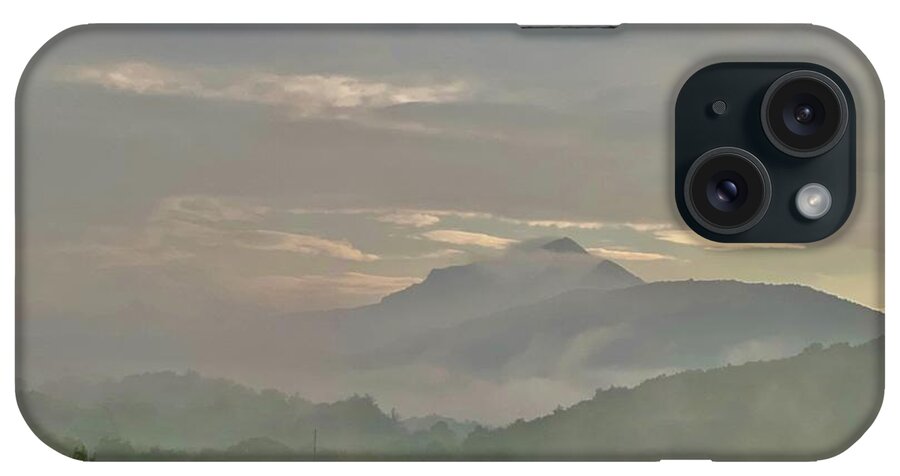  iPhone Case featuring the photograph Grandfather Mountain in fog by Meta Gatschenberger