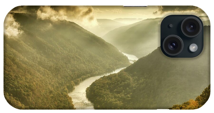 New River Gorge iPhone Case featuring the photograph Grandview New River Morning Light by Thomas R Fletcher
