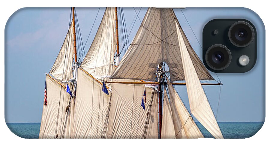 Boats iPhone Case featuring the photograph Great Lakes Schooner Denis Sullivan by Dale Kincaid