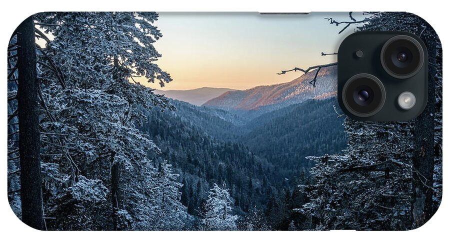 Outdoors iPhone Case featuring the photograph Great Smoky Mountains TN Frosty Evening by Robert Stephens