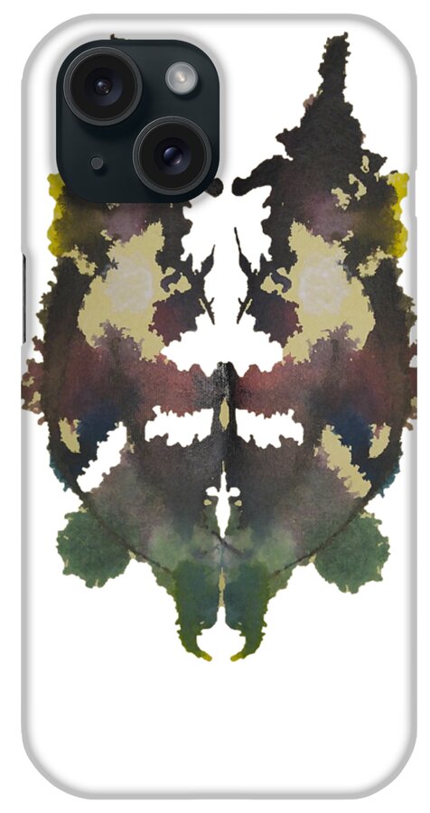 Abstract iPhone Case featuring the painting Green Man by Stephenie Zagorski