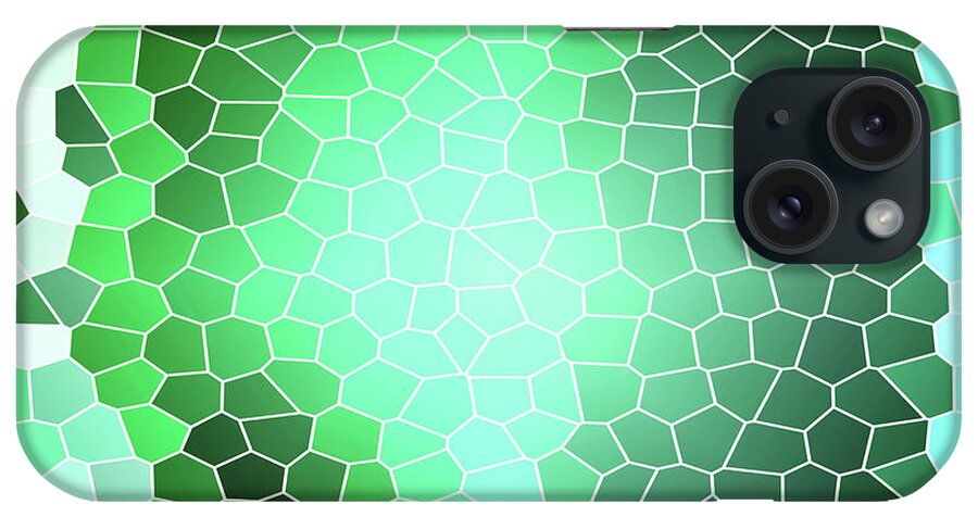Green iPhone Case featuring the digital art Green Skin by Melinda Firestone-White