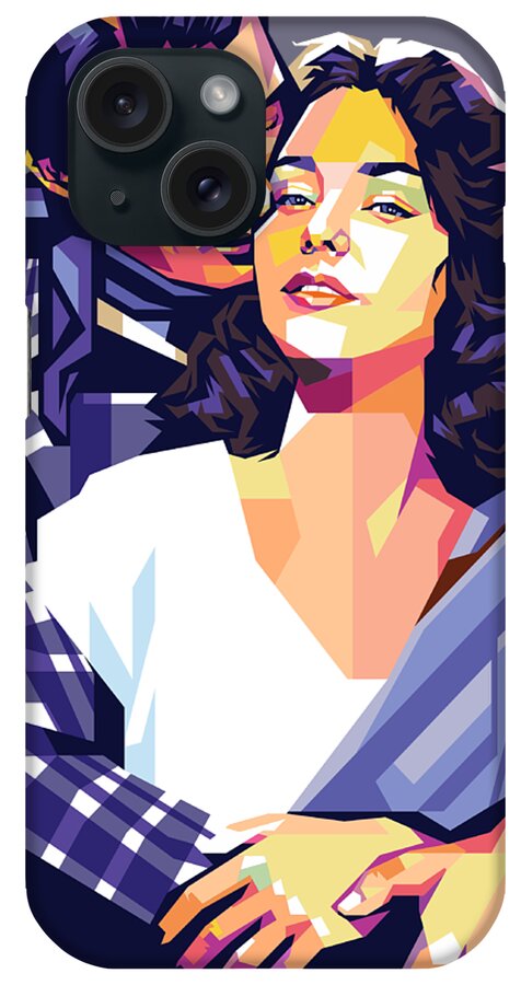 Synopsis iPhone Case featuring the digital art Gregory Peck and Jennifer Jones - ''Duel in the Sun'', with synopsis by Movie World Posters