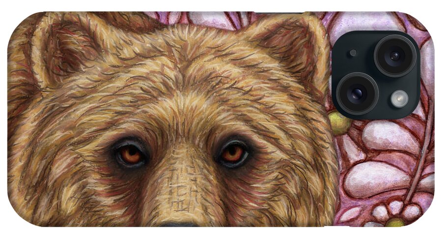 Grizzly iPhone Case featuring the painting Grizzly Bear Tapestry by Amy E Fraser
