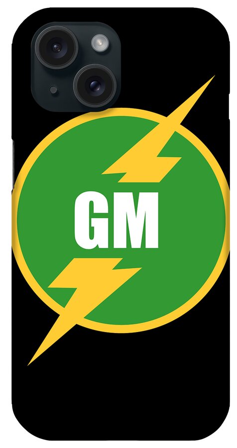 Funny iPhone Case featuring the digital art Groomsmen Gm Logo by Flippin Sweet Gear