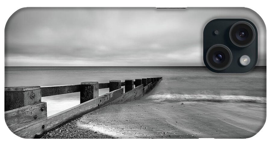 Dorset iPhone Case featuring the photograph Groyne on Swanage Beach, Dorset, England, UK by Sarah Howard