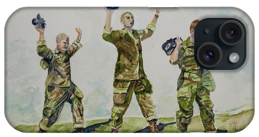 Soldier iPhone Case featuring the painting Hallelujah Chrous by Barbara F Johnson