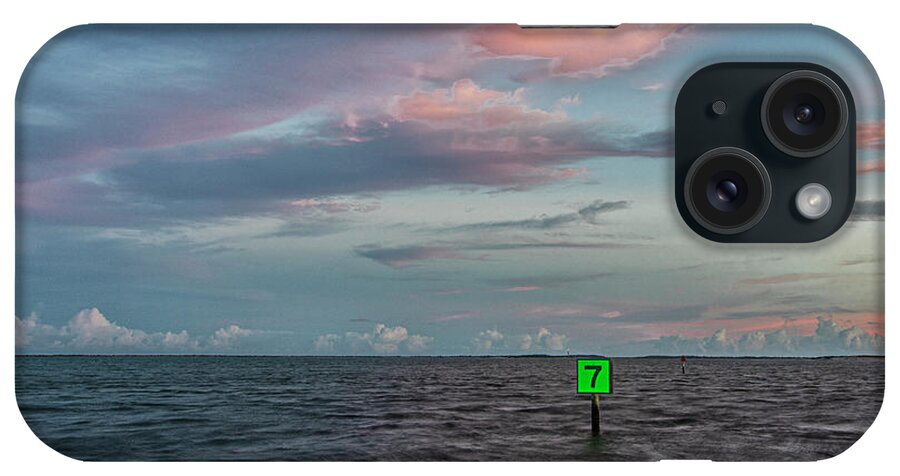 Sunset iPhone Case featuring the photograph Harkers Island Sunset on Friday the 13th by Bob Decker