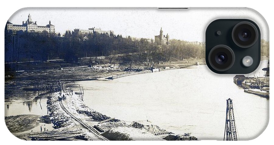 Harlem River iPhone Case featuring the photograph Harlem River, 1905 by Cole Thompson