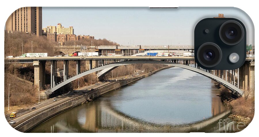 Harlem River iPhone Case featuring the photograph Harlem River Reflections by Cole Thompson