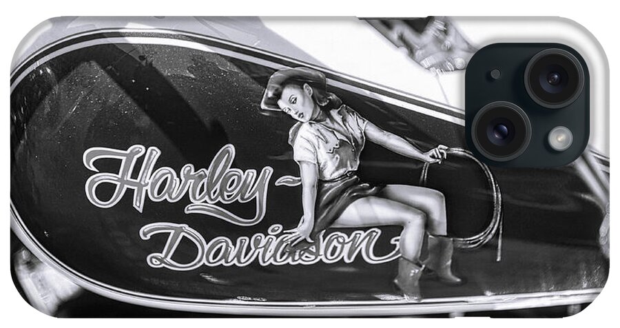 Harley Davidson Pin Up iPhone Case featuring the photograph Harley Davidson Pin Up by Stefano Senise