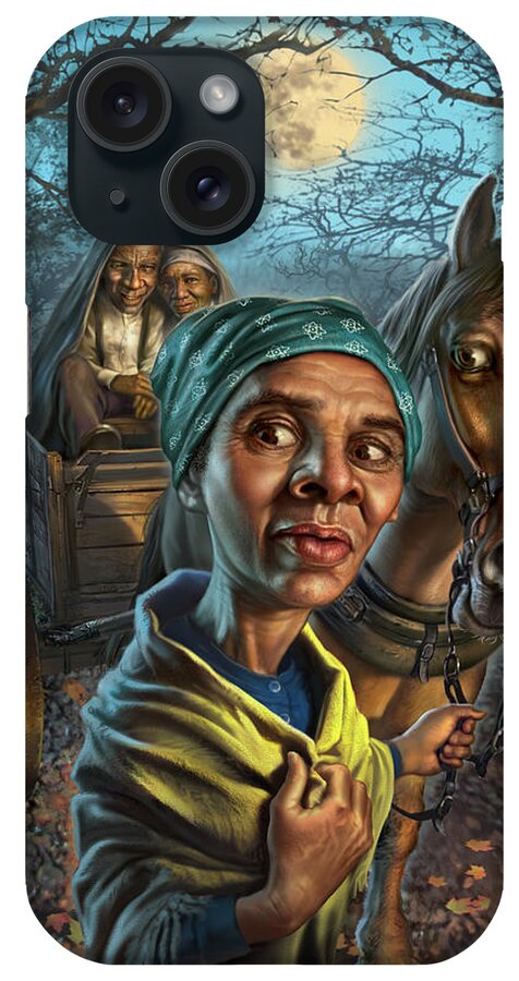 Harriet Tubman iPhone Case featuring the digital art Harriet Tubman Rescues Her Parents by Mark Fredrickson