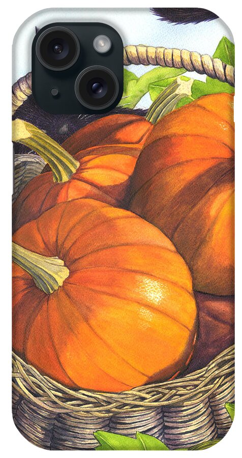 Pumpkin iPhone Case featuring the painting Harvest by Catherine G McElroy