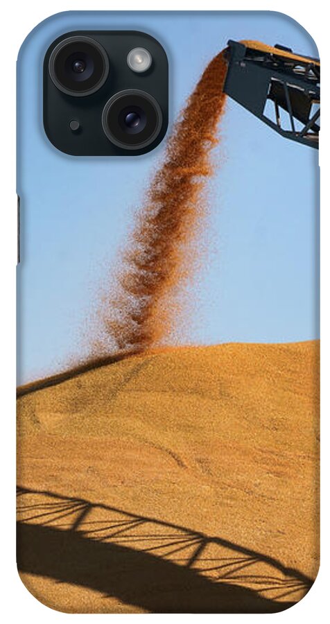 Agriculture iPhone Case featuring the photograph Harvesting Gold - Corn - Grain Pile by Nikolyn McDonald