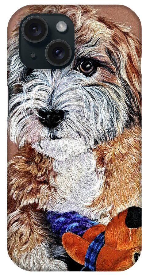 Canine iPhone Case featuring the drawing Havanese by Terri Mills