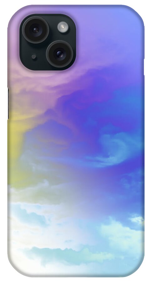 Abstract Art iPhone Case featuring the mixed media Heaven 2 by John Emmett