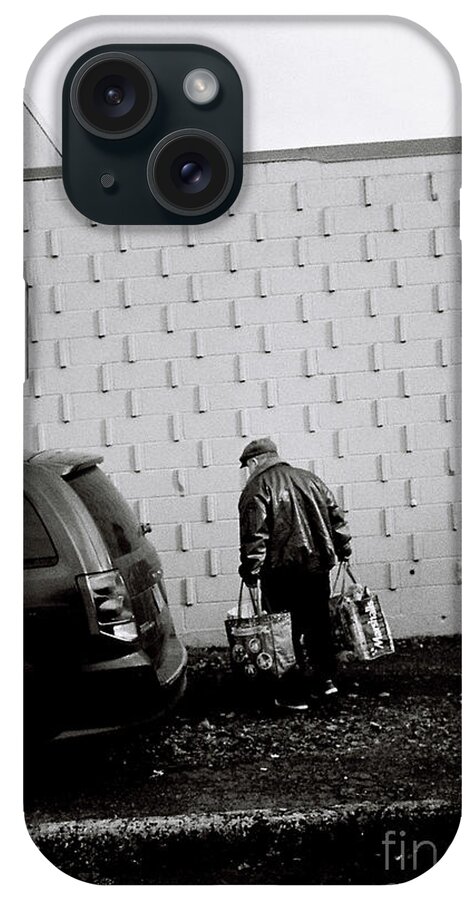 Street Photography iPhone Case featuring the photograph Heavy Burdens by Chriss Pagani