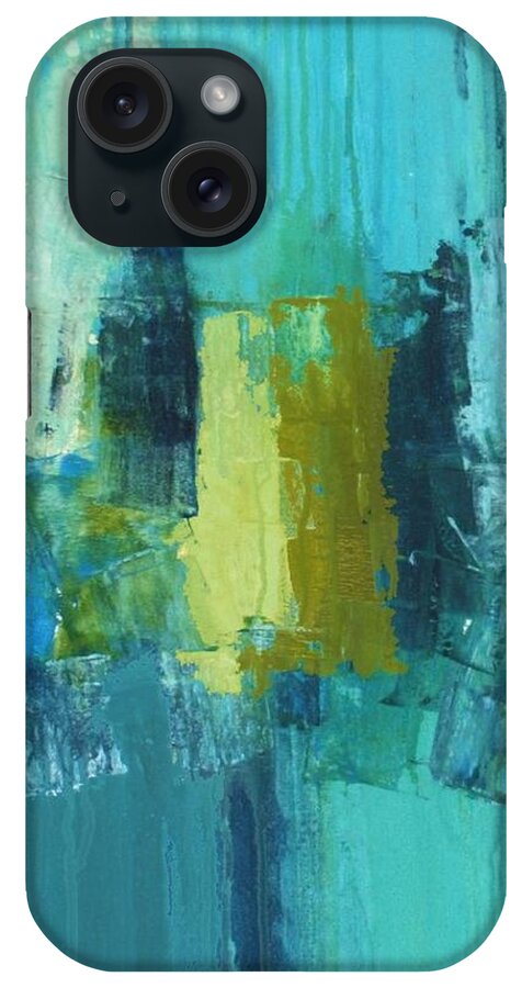 Hedonism iPhone Case featuring the painting Hedonism - abstract by Vesna Antic