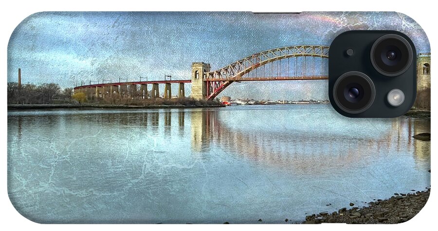 Surrealism iPhone Case featuring the photograph Hell Gate Surreal Reflection by Cate Franklyn
