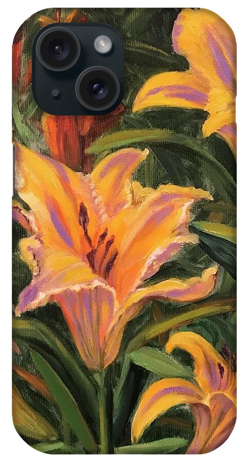 Flowers iPhone Case featuring the painting Hello Spring by Sherrell Rodgers