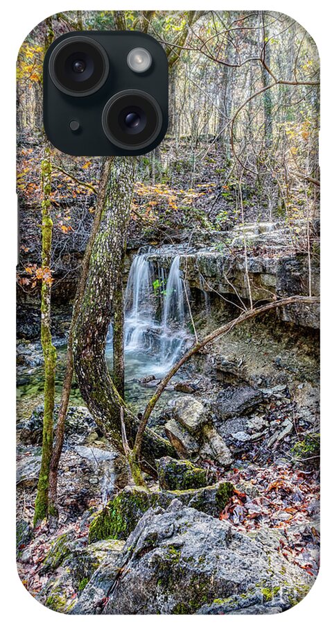 Ruth And Paul Henning Conservation Area iPhone Case featuring the photograph Henning Waterfall In The Woods by Jennifer White