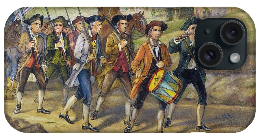 1775 iPhone Case featuring the painting Heroes Of 1776 by Granger